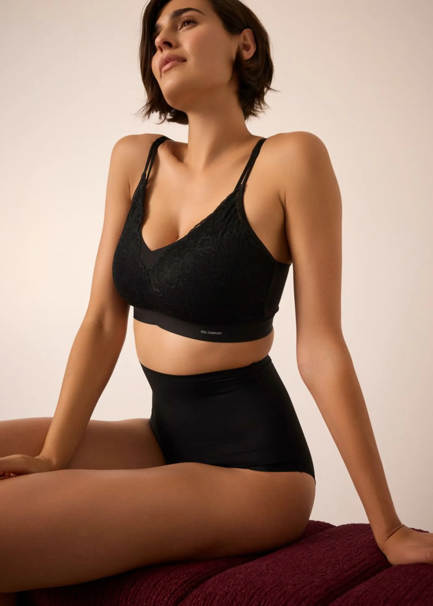 bonprix bonprix Sin Costuras|Básicos>Braguita con efecto moldeador medio (3 unidades) Negro