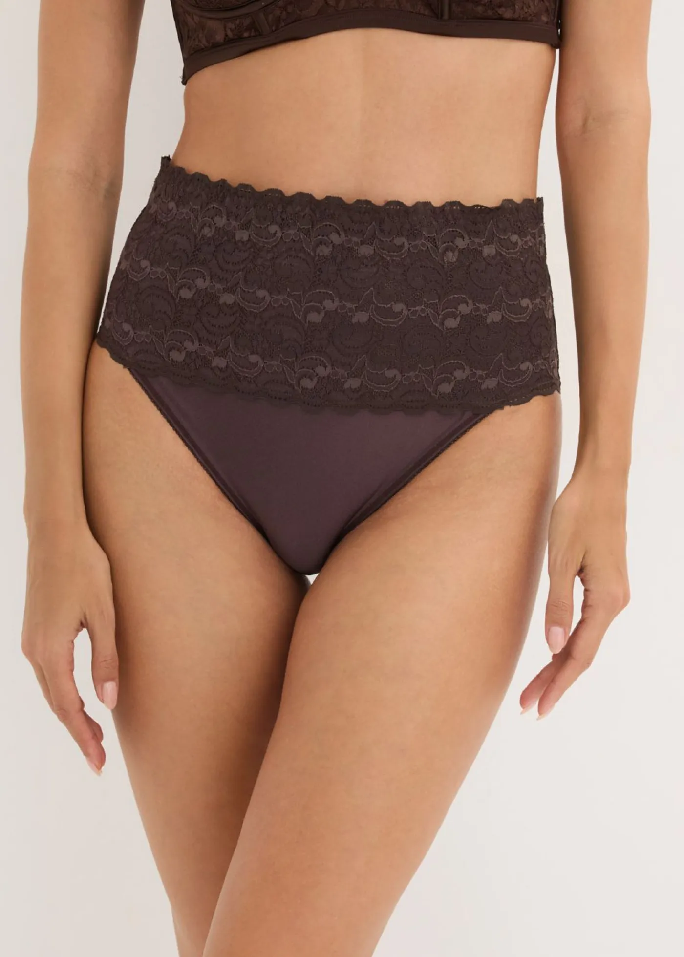 bonprix bonprix Temática·Lencería De Primavera|Ropa Interior Moldeadora>Braguita con fuerte efecto moldeador (2 unidades) Marrón oscuro