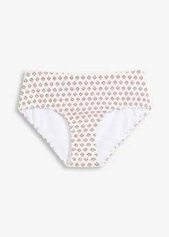 bonprix bonprix Conjuntos De Traje De Baño|Tankinis>Braguita de bikini de talle alto Blanco lana-azul