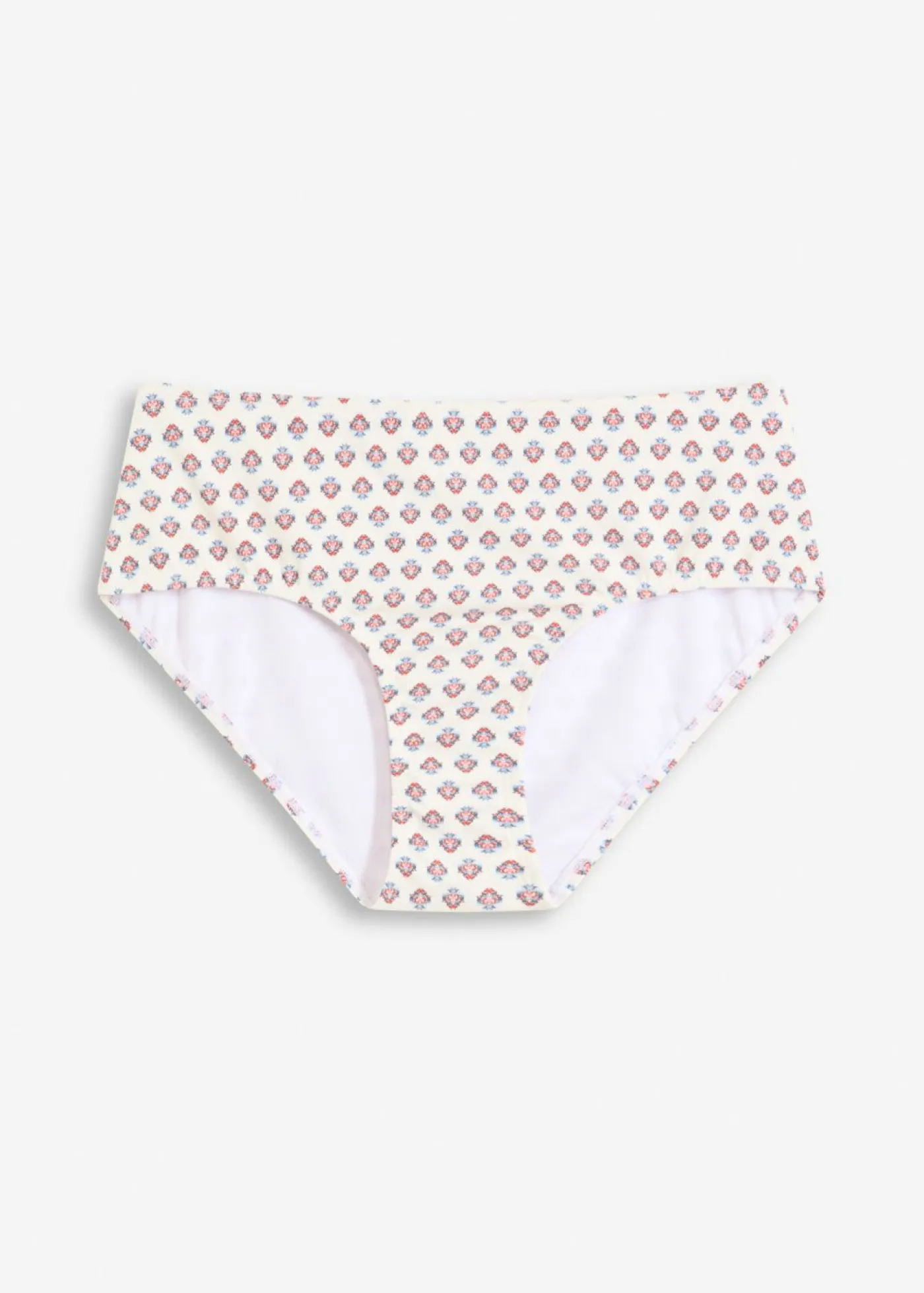 bonprix bonprix Conjuntos De Traje De Baño|Tankinis>Braguita de bikini de talle alto Blanco lana-azul