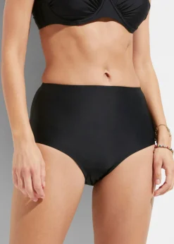 bonprix bonprix Conjuntos De Traje De Baño|Vestidos Moldeadores>Braguita de bikini highwaist con ligero efecto moldeador Negro