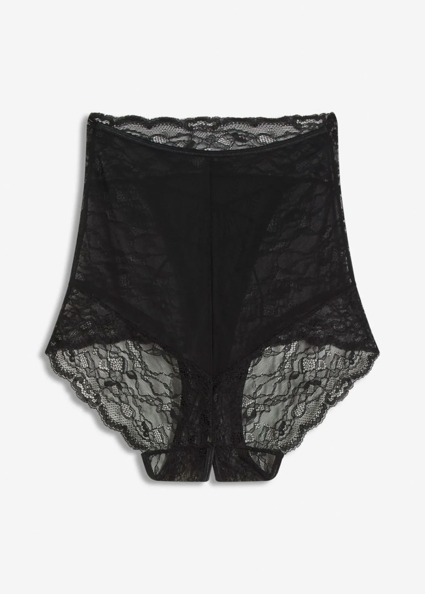 bonprix VENUS Lencería Sexy>Braguita de talle alto con abertura Negro