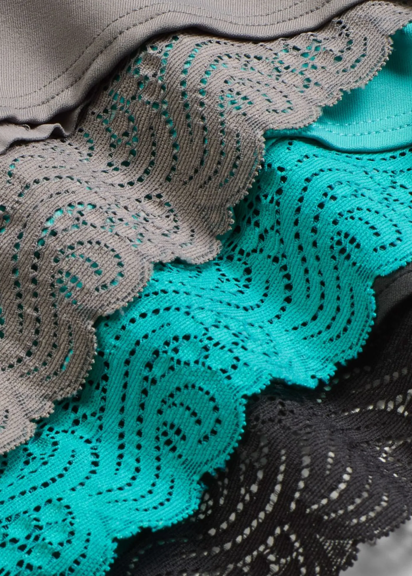 Mujer bonprix bonprix Braguita hipster con encaje (4 unidades)