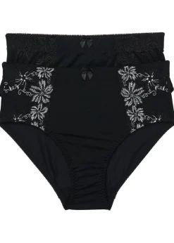 Mujer bonprix bonprix Braguita moldeadora con bordado (2 piezas)