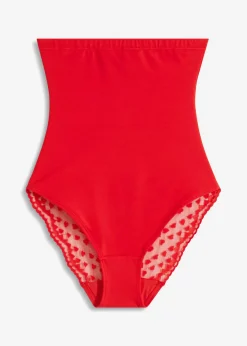Mujer bonprix bonprix Braguita moldeadora de talle alto con encaje de corazones y gran efecto moldeador