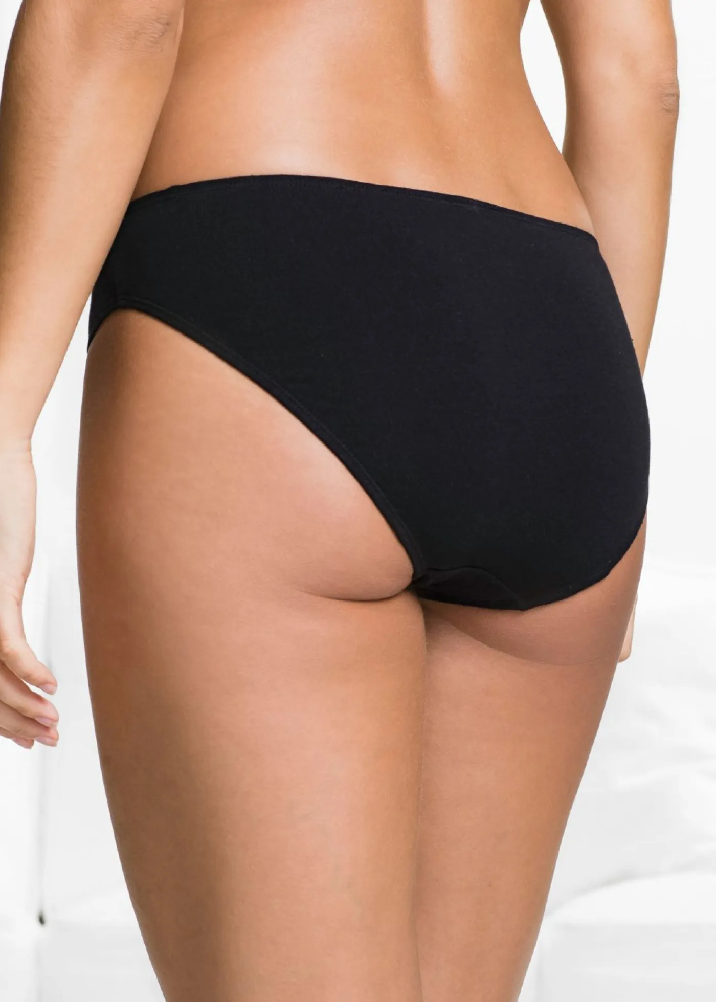 bonprix bonprix Ropa Interior De Algodón|Básicos>Braguitas (6 unidades) Negro