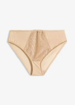 bonprix bonprix Bragas>Braguitas con bordado brillante Beige pardo