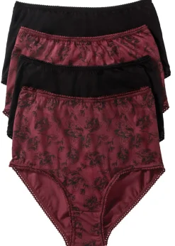 Mujer bonprix bonprix Braguitas de talle alto con algodón orgánico (4 unidades)