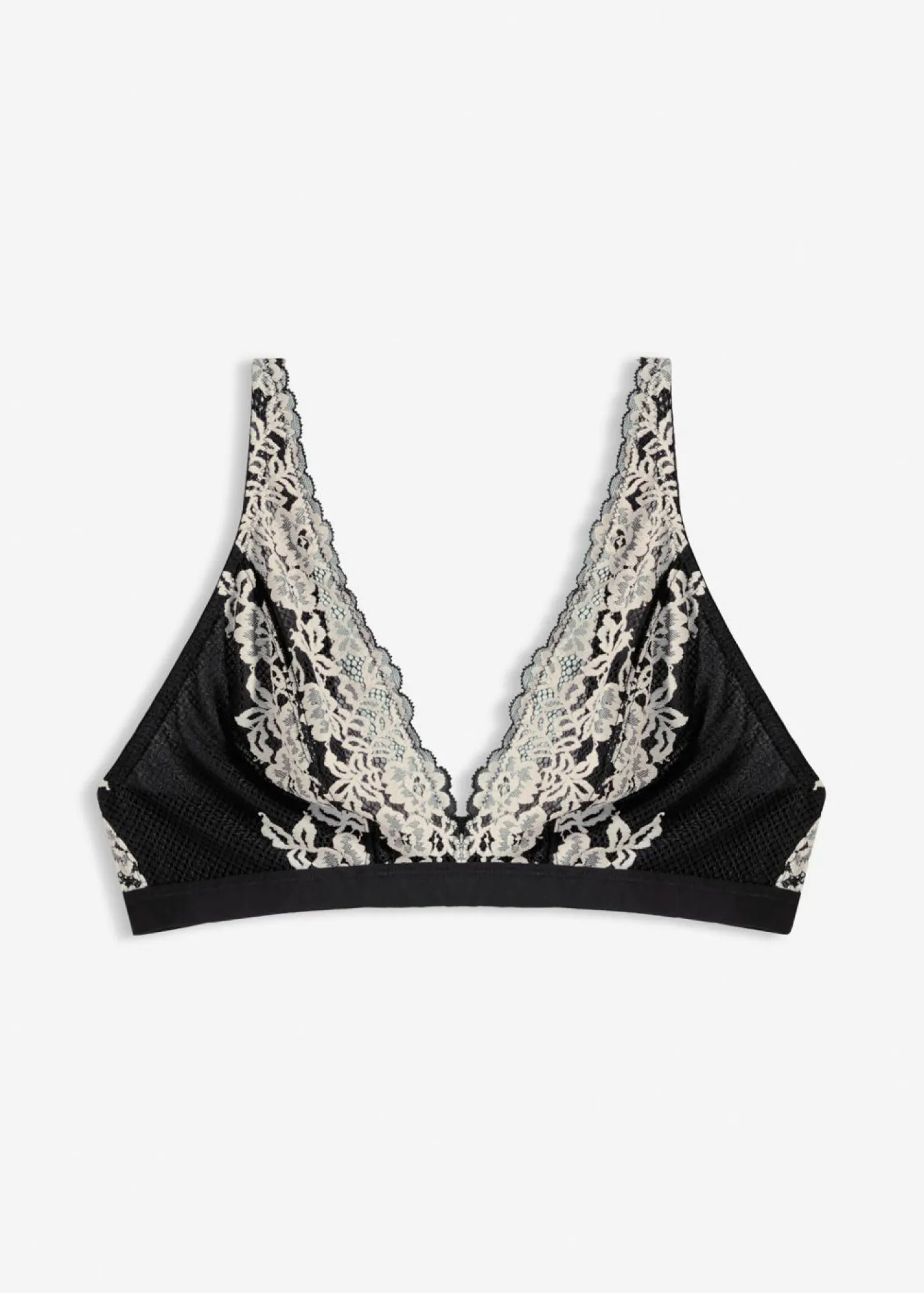 Mujer bonprix bonprix Bralette de encaje bicolor