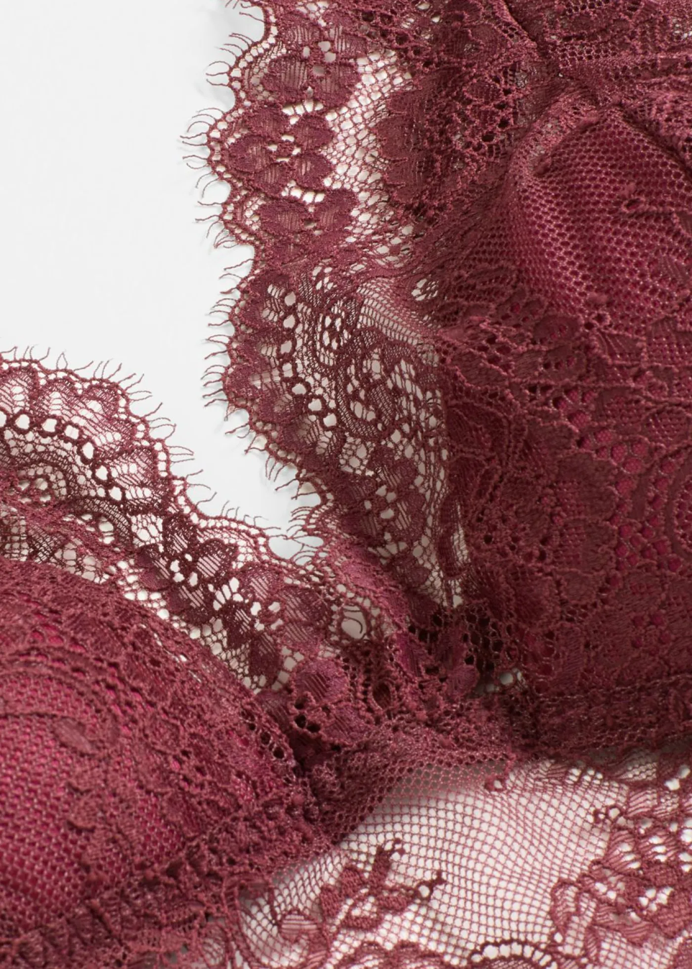 bonprix bonprix Lencería|Sujetadores>Bralette de encaje delicado rojo avellana