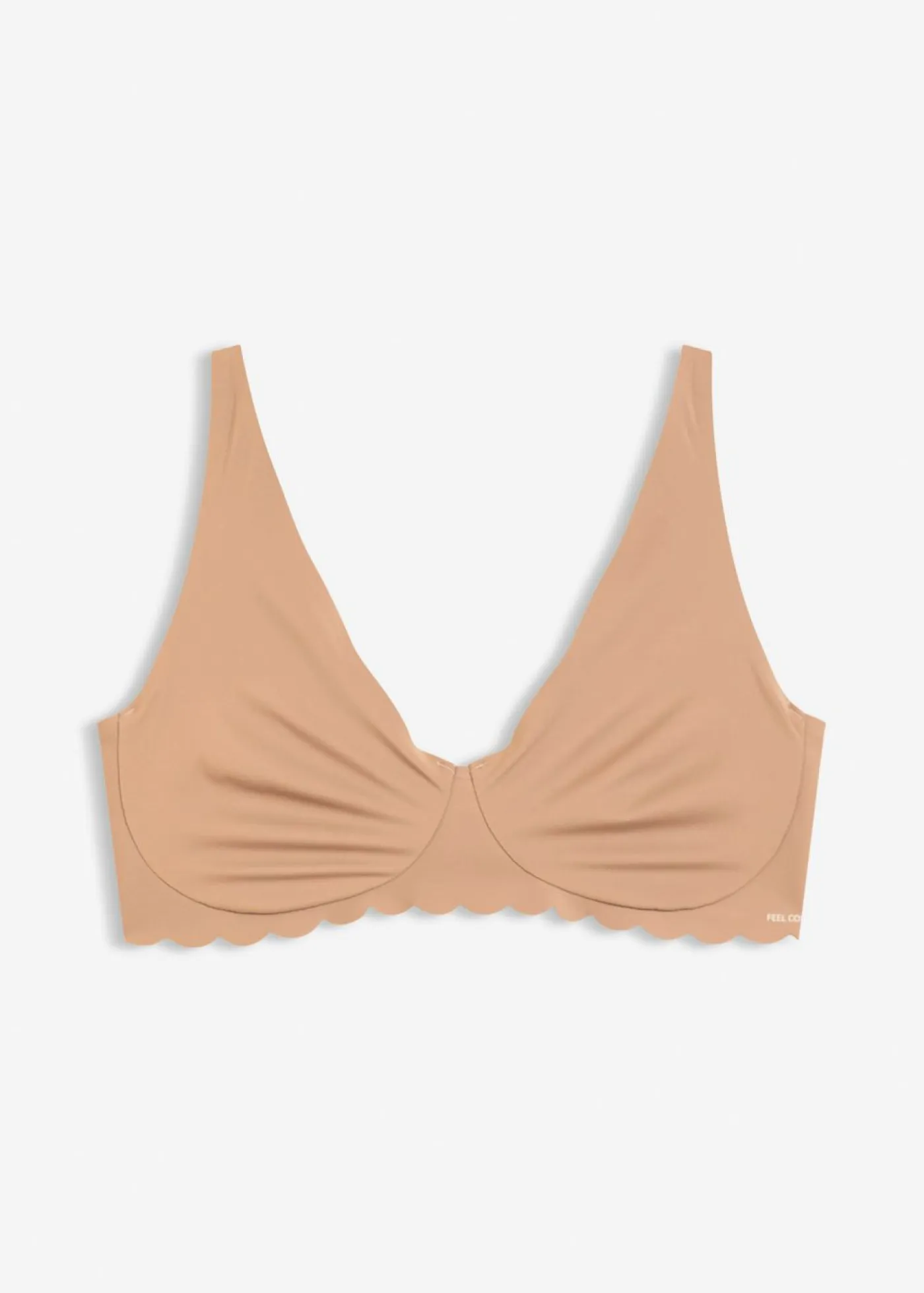 bonprix bonprix Sin Costuras|Sujetadores>Bralette Feel Comfort con corte láser Batido de chocolate
