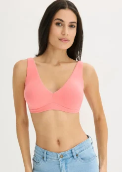 Mujer bonprix bonprix Bralette sin aros con algodón (2 unidades)