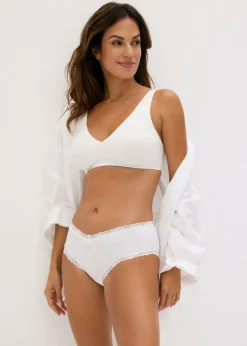 Mujer bonprix bonprix Bralette sin aros con algodón (2 unidades)