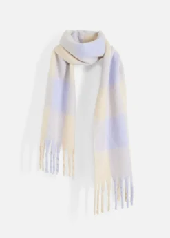 bonprix bonprix Bufandas Y Pañuelos>Bufanda Beige natural/lila pastel