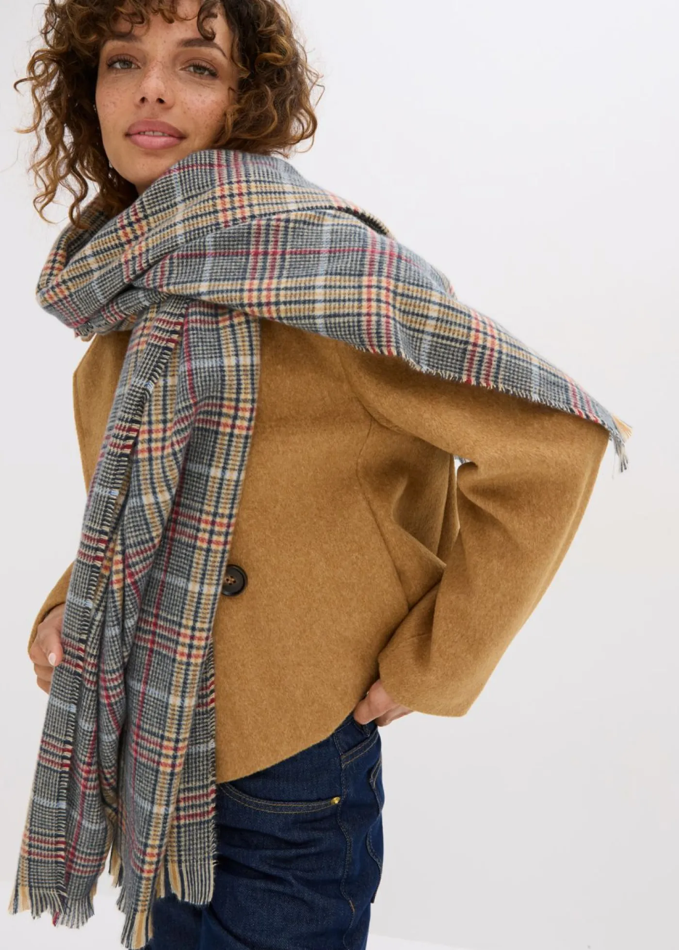 bonprix bonprix Bufandas Y Pañuelos>Bufanda Marrón a cuadros