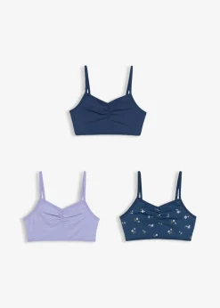 Niños bonprix bonprix Bustier con algodón orgánico suave (3 unidades)