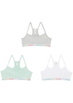 Niños bonprix bonprix Bustier con algodón suave (3 unidades)