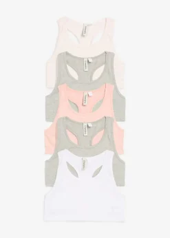 Niños bonprix bonprix Bustier con algodón suave (5 unidades)