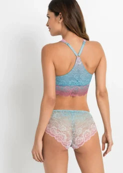 Mujer bonprix bonprix Bustier con encaje delicado con degradado cromático
