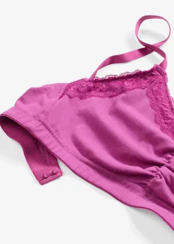 Mujer bonprix bonprix Bustier de algodón orgánico y encaje