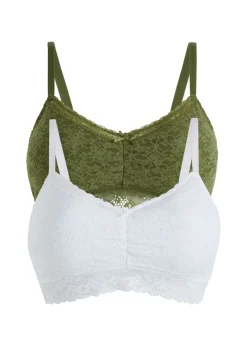 Mujer bonprix bonprix Bustier de encaje suave (2 unidades)
