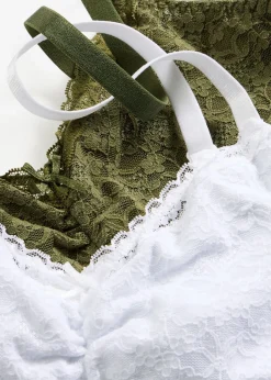 Mujer bonprix bonprix Bustier de encaje suave (2 unidades)