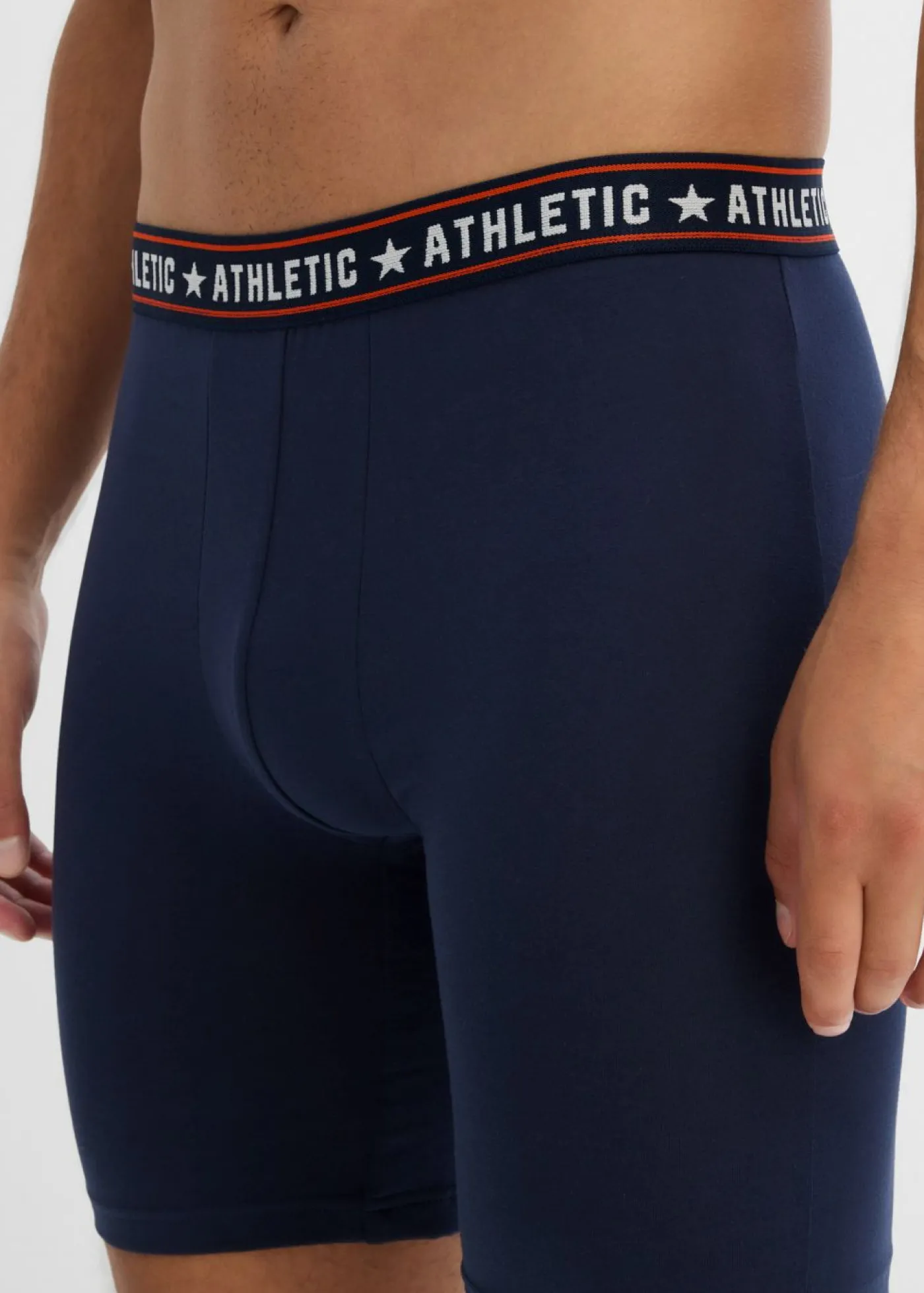 bonprix bonprix Bóxers|Ropa Interior·Bóxers>Bóxer ajustado, largo midi, con algodón (2 unidades) Azul marino