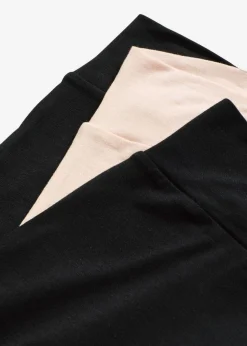bonprix bonprix Bragas>Bóxer de mujer (3 unidades) de modal suave negro+beige tiza