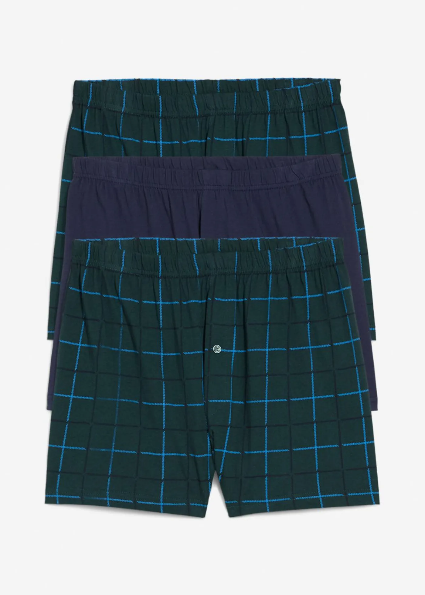 Hombre bonprix bonprix Bóxer de punto holgado de algodón suave (3 unidades)