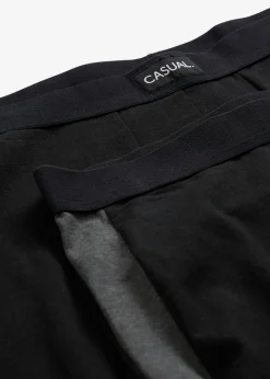 Hombre bonprix bonprix Bóxer largo ajustado con algodón (2 unidades)