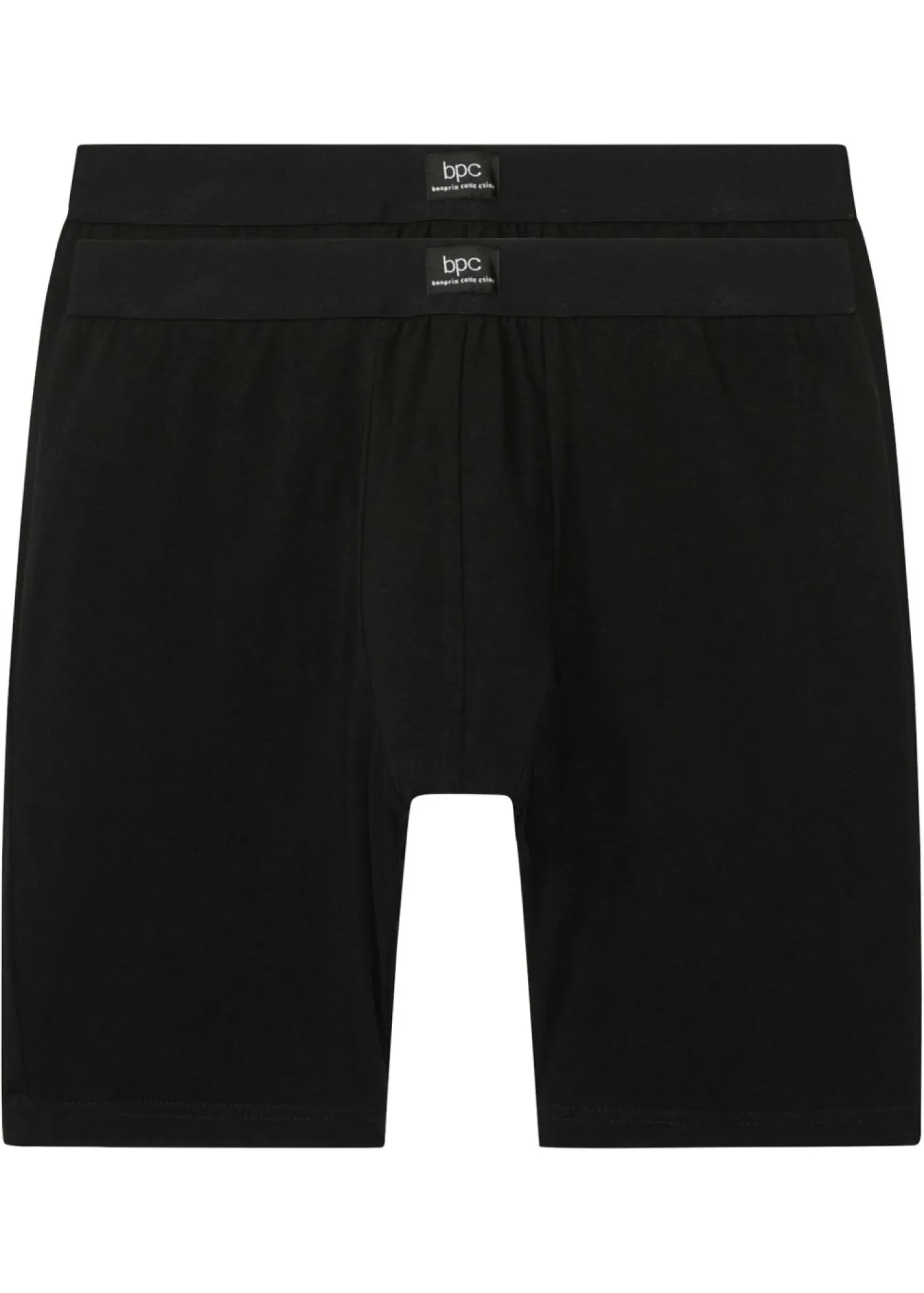 bonprix bonprix Bóxers|Ropa Interior·Bóxers>Bóxer largo ajustado con algodón (2 unidades) Negro