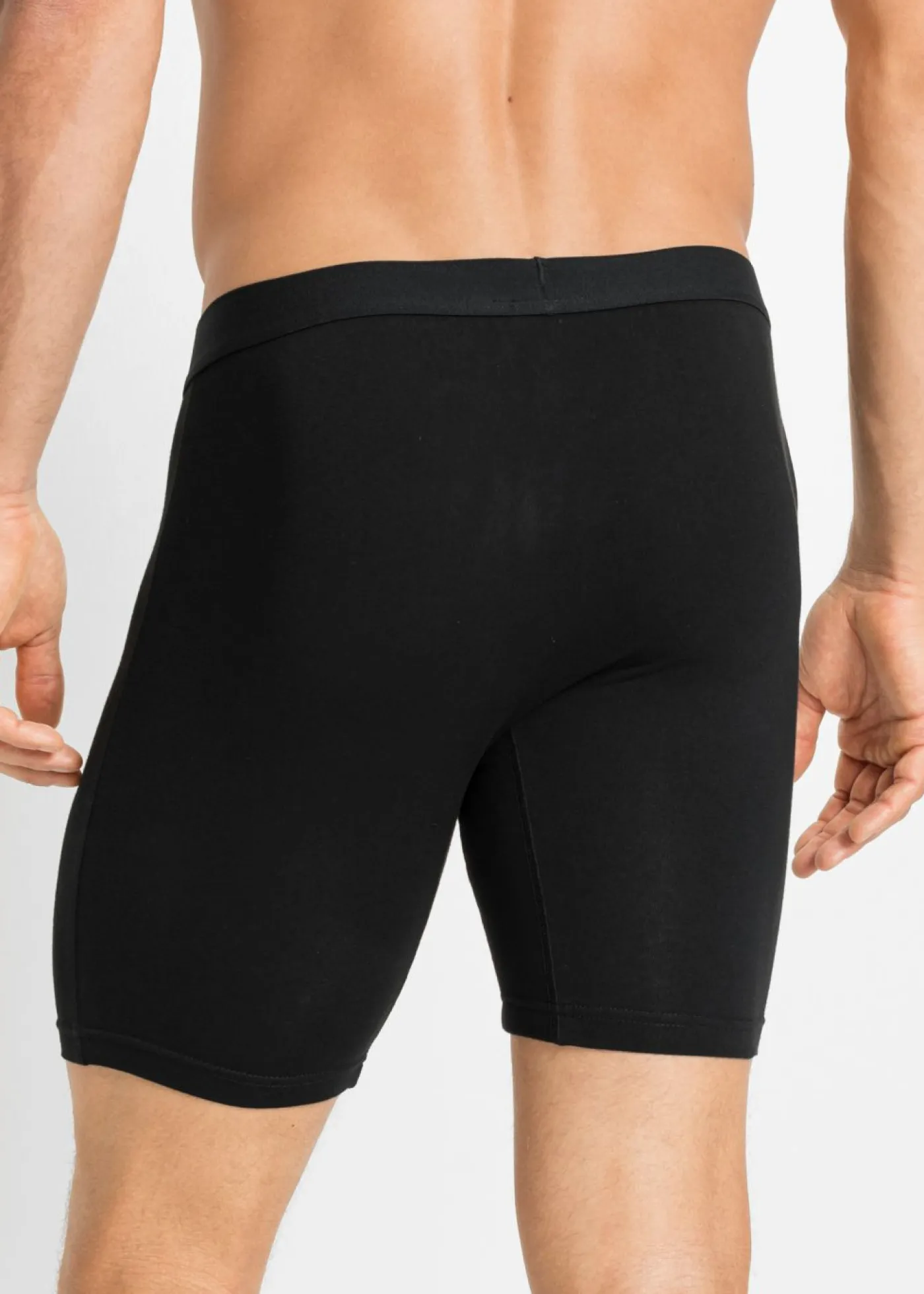 bonprix bonprix Bóxers|Ropa Interior·Bóxers>Bóxer largo ajustado con algodón (2 unidades) Negro