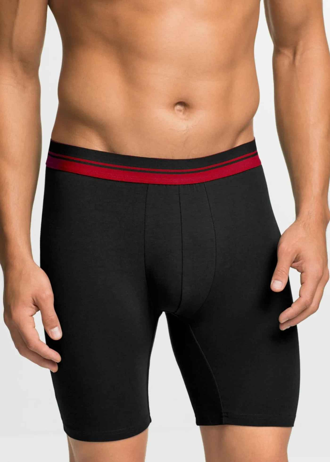 Hombre bonprix bonprix Bóxer largo ajustado con algodón (2 unidades)