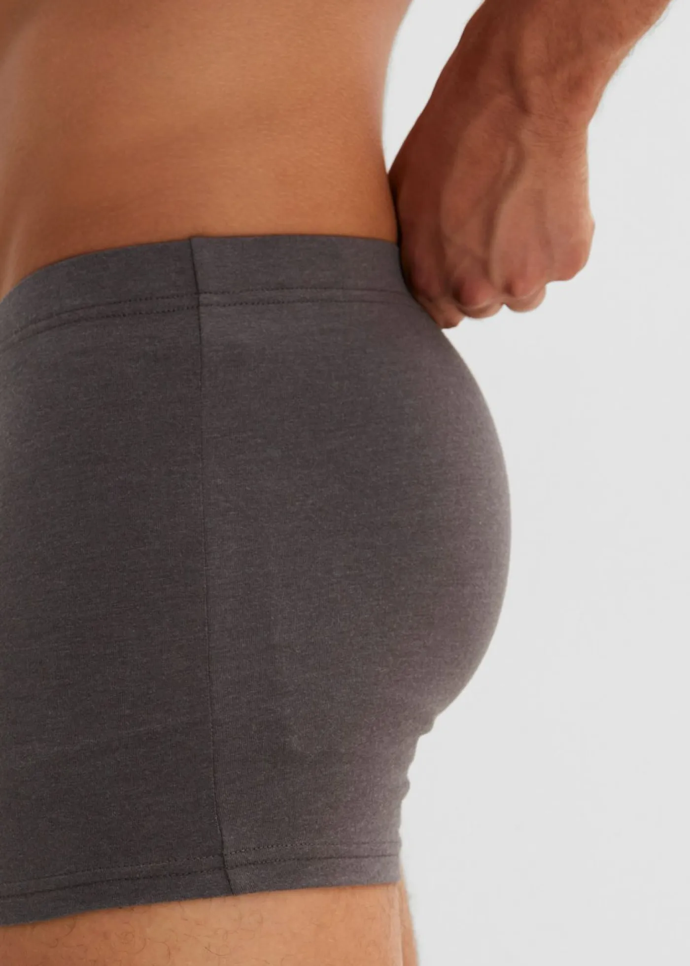 bonprix bonprix Bóxers|Ropa Interior·Bóxers>Bóxers ajustados de algodón (3 unidades) Antracita jaspeado + gris jaspeado