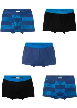 bonprix bonprix Multipack|Niño·Calzoncillos, Bóxers Y Camisetas Interiores>Bóxers con algodón suave (5 unidades) Azur/azul oxford/negro