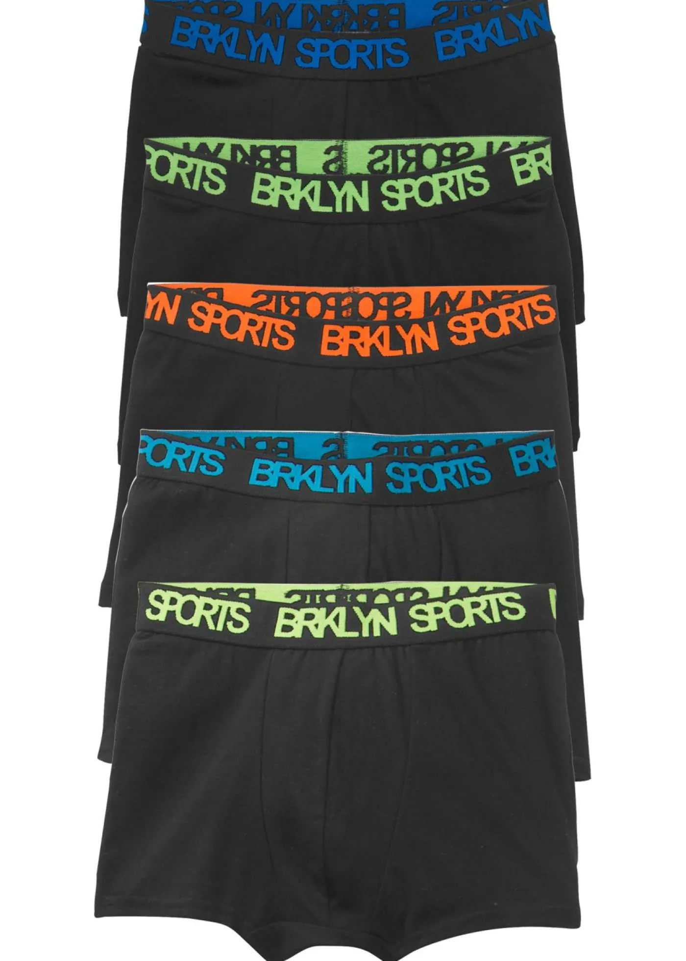 bonprix bonprix Multipack|Niño·Calzoncillos, Bóxers Y Camisetas Interiores>Bóxers con algodón suave (5 unidades) Negro estampado