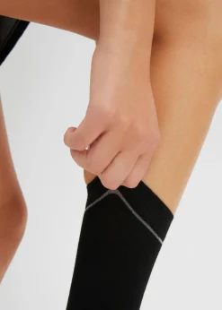 bonprix bonprix Medias|Ropa Interior·Calcetines>Calcetines con algodón orgánico (6 pares) Negro de rayas