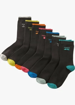 Mujer bonprix bonprix Calcetines con algodón orgánico (7 pares)
