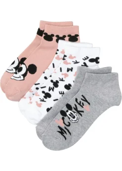 Mujer bonprix Disney Calcetines cortos de Mickey Mouse (3 pares)