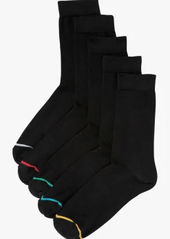bonprix bonprix Medias|Ropa Interior·Calcetines>Calcetines de algodón orgánico (5 pares) Negro
