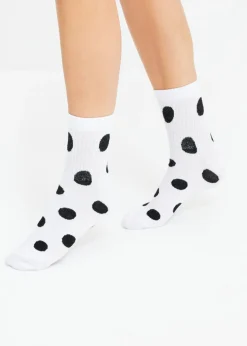 Mujer bonprix bonprix Calcetines deportivos cortos con algodón orgánico (5 pares)