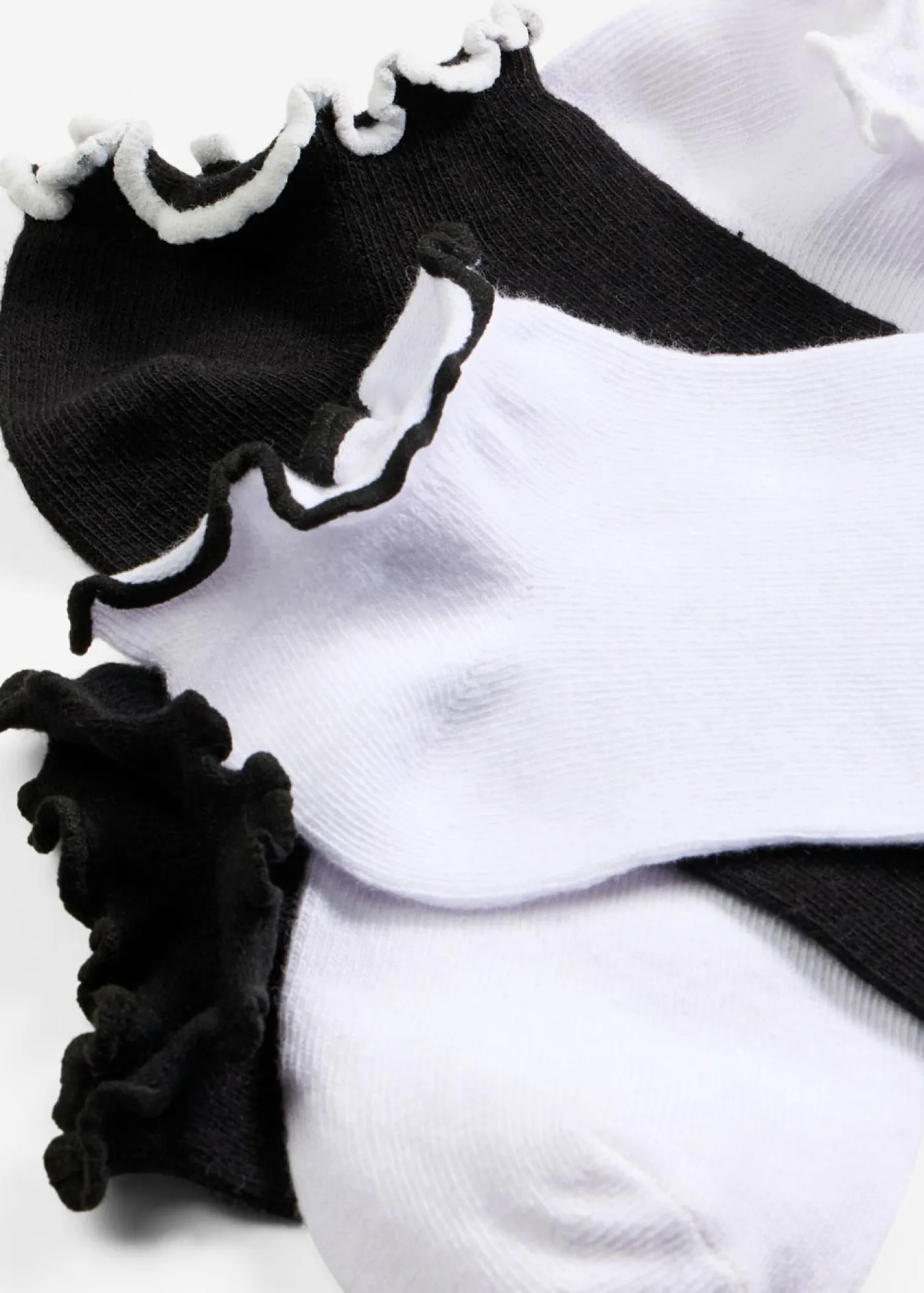 bonprix bonprix Medias, Panties Y Calcetines|Novedades>Calcetines deportivos de algodón orgánico (8 pares) Blanco-negro