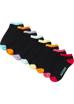 bonprix bonprix Multipack|Niño·Calcetines>Calcetines deportivos de algodón orgánico (8 pares) Negro multicolor