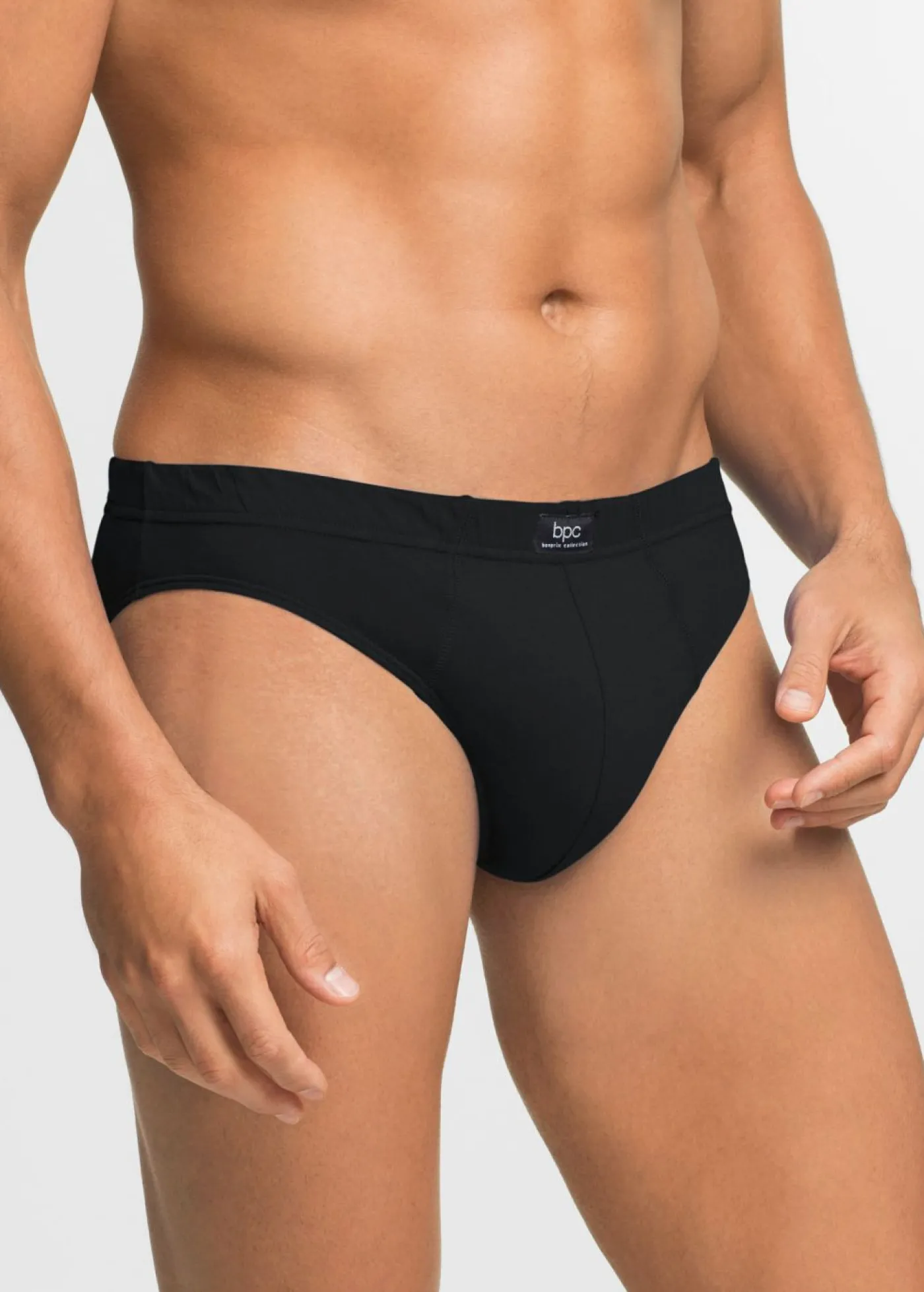 bonprix bonprix Slips|Ropa Interior·Calzoncillos>Calzoncillo con algodón suave (10 unidades) Negro