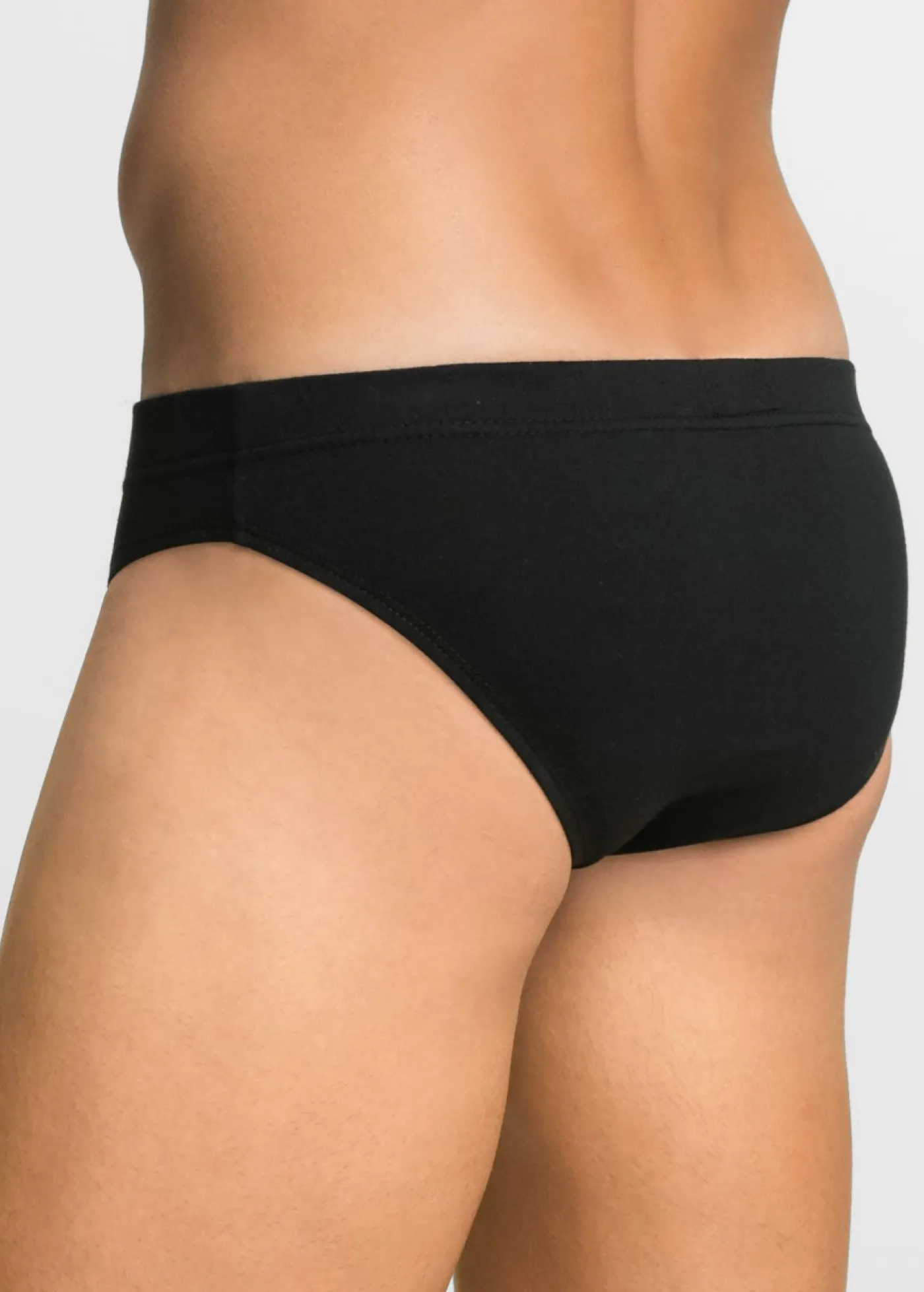 bonprix bonprix Slips|Ropa Interior·Calzoncillos>Calzoncillo de algodón suave (5 unidades) colores oscuros-negro