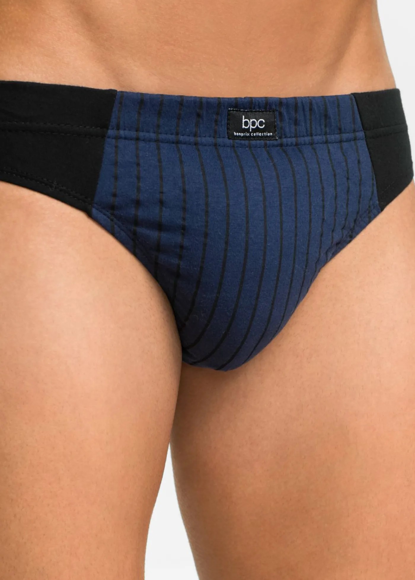 bonprix bonprix Slips|Ropa Interior·Calzoncillos>Calzoncillo de algodón suave (5 unidades) colores oscuros-negro