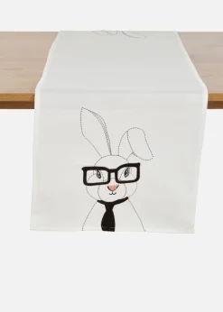 bonprix bonprix Camino de mesa con bordado de conejitos