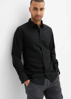 Hombre bonprix bonprix Camisa buisness con elástico, slim fit