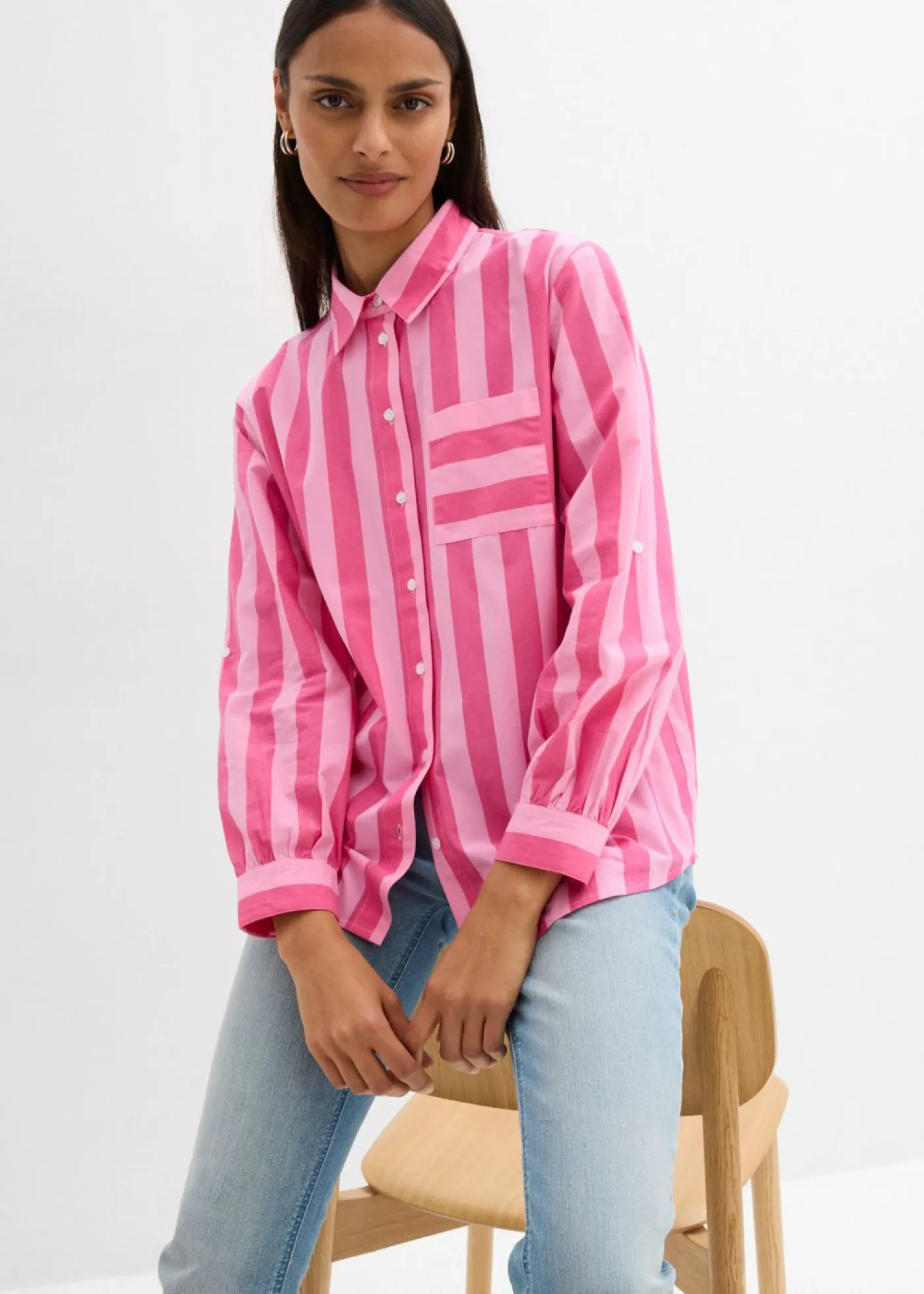 Mujer bonprix bonprix Camisa de algodón orgánico puro