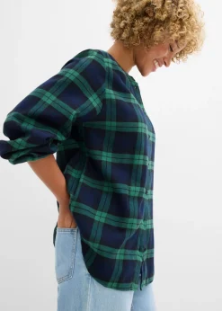 Mujer bonprix bonprix Camisa de franela de algodón puro